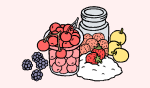 fruit and preserving jar